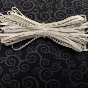 Skinny elastic  1/8" white 20 yards